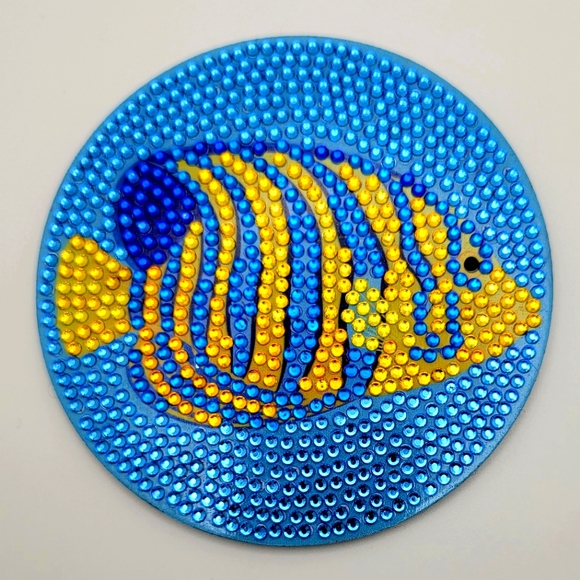 Other - Blue and Yellow Ocean Fish Coaster